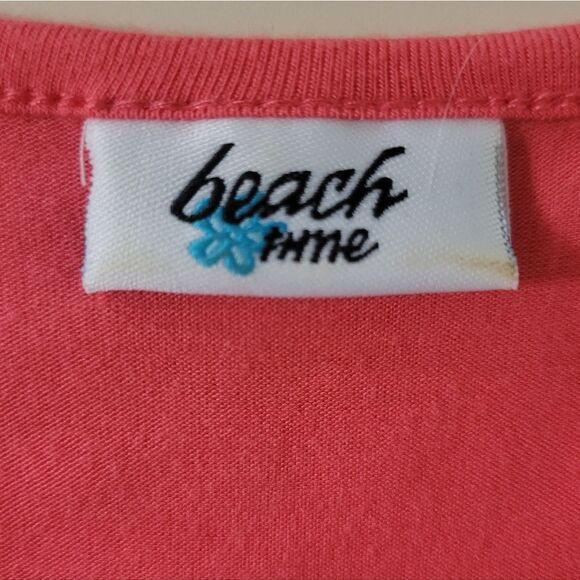 Lascana Beach Time Coral Sleeveless Surplice V-neck Tulip Hem Dress - Picture 3 of 15